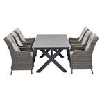Garden Impressions Marbella tuinset 7-delig havanna sand -, Tuin en Terras, Tuinsets en Loungesets, Verzenden, Nieuw