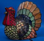 Tiffany-Stil Tischleuchte – Truthahn – Buntglas - Lamp -, Antiek en Kunst