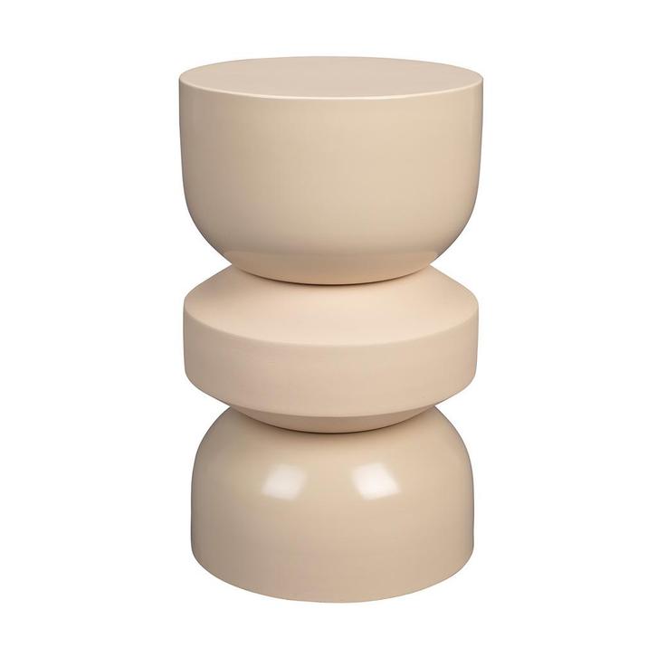 *WOONWINKEL* Dutchbone Apollo Beige Two-tone Bijzettafel Van, Huis en Inrichting, Tafels | Bijzettafels, Nieuw, Verzenden