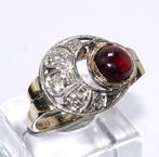 Ring - 14 karaat Geel goud, Witgoud - 1.69ct. tw. Granaat -, Nieuw