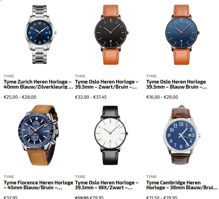 Voordelige horloge heren nu bij Retourkoop.nl, Sieraden, Tassen en Uiterlijk, Horloges | Heren, Polshorloge, Zo goed als nieuw