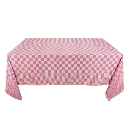 Tafelkleden Rood en Wit Geblokt 140x200cm 100% Katoen - Treb, Huis en Inrichting, Tafelkleden, Nieuw, Verzenden