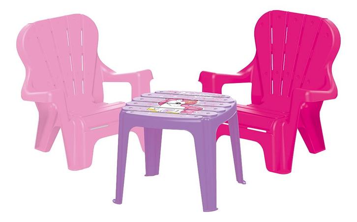 Dolu Unicorn Roze Tafel met Stoeltjes, Kinderen en Baby's, Kinderkamer | Tafels en Stoelen, Nieuw, Verzenden