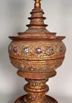 Vaas - Hout - Myanmar/Birma, Antiek en Kunst