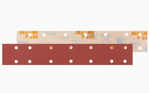 Indasa Red Line strips stroken 70 x 420mm met 14 gaten 50 st, Doe-het-zelf en Verbouw, Verf, Beits en Lak, Nieuw, Ophalen of Verzenden
