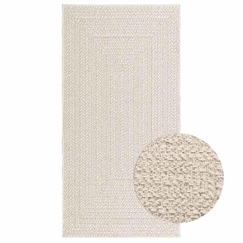 vidaXL Vloerkleed ZIZUR room binnen en buiten 80x150 cm jute, Huis en Inrichting, Stoffering | Tapijten en Kleden, Crème, Nieuw