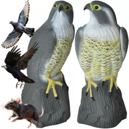 Repest Valk Vogelverschrikker - Realistisch en Diervriend..., Dieren en Toebehoren, Vogels | Toebehoren, Nieuw, Ophalen of Verzenden