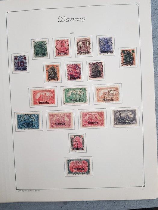 Danzig 1920/1924 - Verzameling op album bladen., Postzegels en Munten, Postzegels | Europa | Duitsland