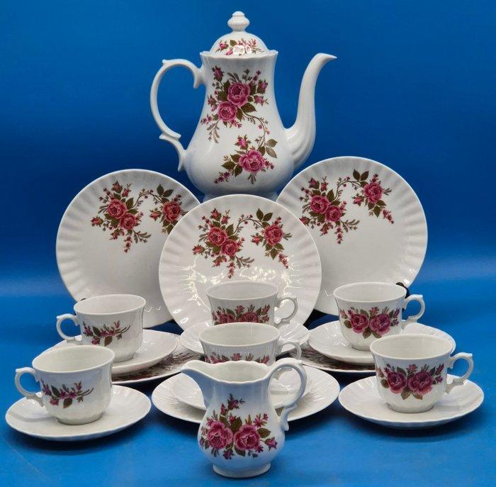 Koffieservies - Wunsiedel Bavaria – Rosendekor Kaffeeservice, Antiek en Kunst, Antiek | Meubels | Tafels