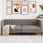 vidaXL Tweezitsbank stof taupe, Huis en Inrichting, Verzenden, Nieuw, Tweepersoons, Stof