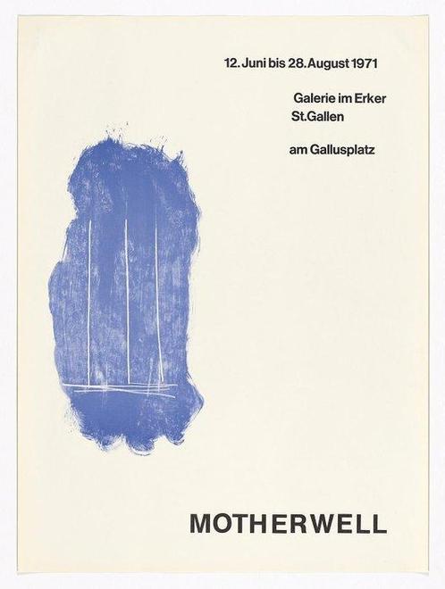 Robert Motherwell - Motherwell - Galerie Im Erker **, Antiek en Kunst, Kunst | Tekeningen en Foto's