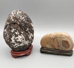 Steen - 4x suiseki ()—Japanse kijkstenen - Shwa periode, Antiek en Kunst, Antiek | Overige Antiek