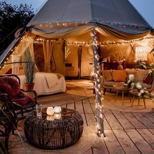 Bijzondere Glamping Overnachtingen - Boek eenvoudig en Snel, Vakantie, Campings, Aan zee, Aan meer of rivier, In bergen of heuvels
