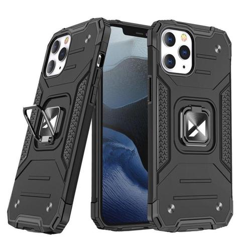 iPhone 14 Pro Max Ring Armor Case met Magneet Zwart, Telecommunicatie, Mobiele telefoons | Hoesjes en Frontjes | Apple iPhone