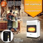 Tresko® Gaskachel Keramisch - 4200W - Terrasverwarmer - Wit, Verzenden, Nieuw
