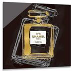 ter Halle® Glasschilderij 80 x 80 cm | Chanel Eau de Parfum, Nieuw, Verzenden