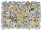 Flowerwall, 4x panelen kunstbloemen decoratie KS155005, Hobby en Vrije tijd, Ophalen of Verzenden, Nieuw