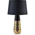 Mondex Luna Orient Gold tafellamp keramiek met stoffen kap, Nieuw, Ophalen of Verzenden