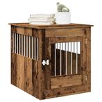 vidaXL Hondenbench 64,5x80x71 cm bewerkt hout oud, Verzenden, Nieuw