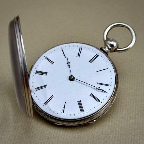 Silver pocket watch - Open face - no reserve price -, Sieraden, Tassen en Uiterlijk, Horloges | Heren