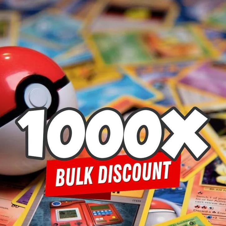1000 Pokémon Kaarten BULK voor €67,50! | Goedkoopste van NL!, Hobby en Vrije tijd, Verzamelkaartspellen | Pokémon, Meerdere kaarten