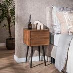 *WOONWINKEL* Nachtkastje Met Bronzen Onderstel, Huis en Inrichting, Verzenden, Nieuw