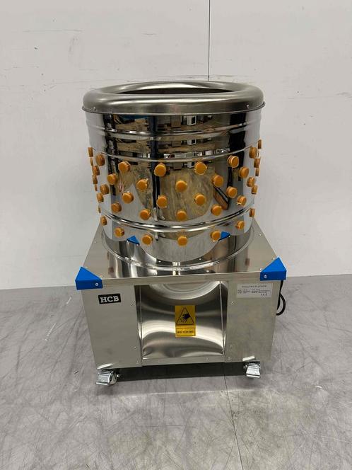 RVS Verrijdbare gevogelte plukmachine 180 stuks/uur 230V, Zakelijke goederen, Horeca | Keukenapparatuur, Nieuw in verpakking, Ophalen of Verzenden