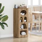 vidaXL Dressoir Artisan Eiken 40 x 35 x 100,5 cm Bewerkt, Verzenden, Nieuw, Overige houtsoorten, Minder dan 50 cm