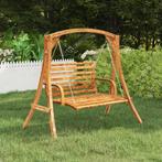 vidaXL Schommelframe massief gebogen hout met teakafwerking, Verzenden, Nieuw