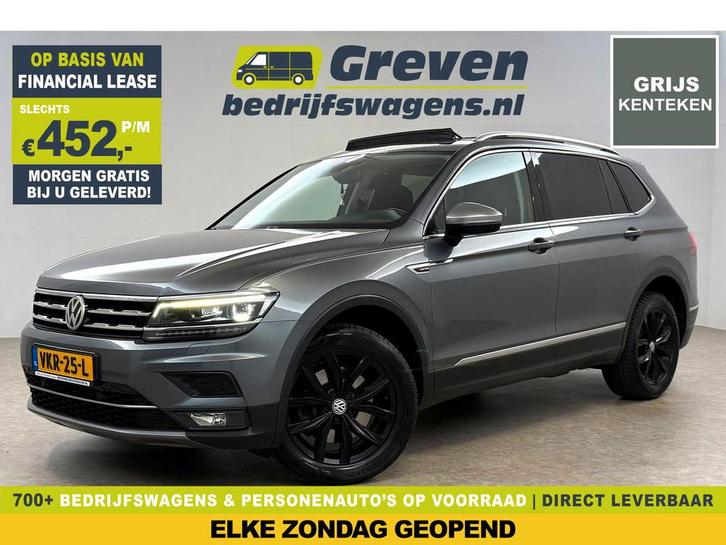 Volkswagen Tiguan 2.0 TDI 4motion Grijs kenteken 191PK Pano, Auto's, Volkswagen, Te koop, Automaat, Financial lease, Diesel, Zilver of Grijs