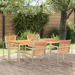 vidaXL EetTafel Bruin 180 x 90 x 75 cm Massief Teakhout, Verzenden, Nieuw