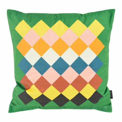 Velvet Retro #1 | 45 x 45 cm | Kussenhoes | Polyester, Huis en Inrichting, Woonaccessoires | Kussens, Verzenden