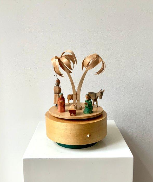 Kerstbeeldje VEB Harmonie - Kerststal speeldoos - Hout -, Diversen, Kerst