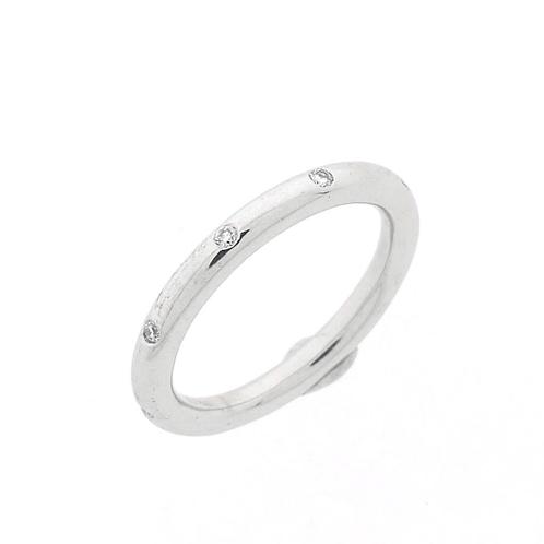 Witgouden Stax aanschuif ring met diamant; 0,10 ct. | B..., Sieraden, Tassen en Uiterlijk, Ringen, Dame, Met edelsteen, Overige kleuren