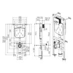 Inbouwreservoir Creavit GR5003 3-6L H121 cm Frontbediening, Doe-het-zelf en Verbouw, Sanitair, Nieuw, Ophalen of Verzenden