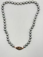 Zonder minimumprijs - Halsketting Zilver Parel - Diamant, Sieraden, Tassen en Uiterlijk, Kettingen, Nieuw