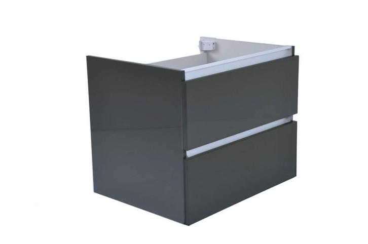 Vision losse onderkast+2 laden 60x47 hoogglans grijs, Huis en Inrichting, Badkamer | Badkamermeubels, Nieuw, Verzenden