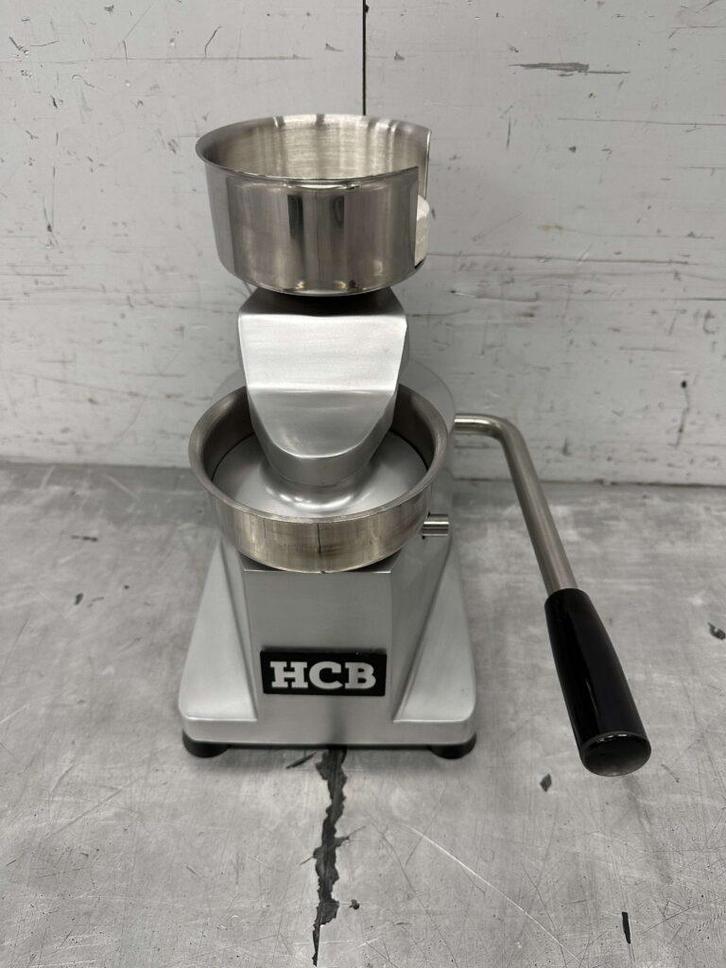 HCB RVS Hamburgerpers 100 mm Slagerij Horeca, Zakelijke goederen, Horeca | Keukenapparatuur, Nieuw in verpakking, Ophalen of Verzenden