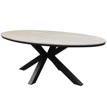 Salvador dining tuintafel ovaal 180x100xH75 cm polywood