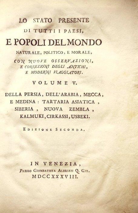 Salmon Thomas. - Della Persia, Arabia, Mecca e Medina - 1738, Antiek en Kunst, Antiek | Boeken en Bijbels