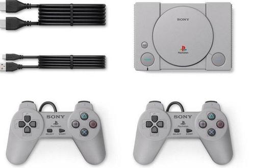 Playstation Classic Mini Console (2 Controllers), Spelcomputers en Games, Spelcomputers | Sony PlayStation 1, Zo goed als nieuw