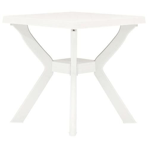 vidaXL Bistrotafel 70x70x72 cm kunststof wit, Tuin en Terras, Tuintafels, Nieuw, Kunststof, Verzenden