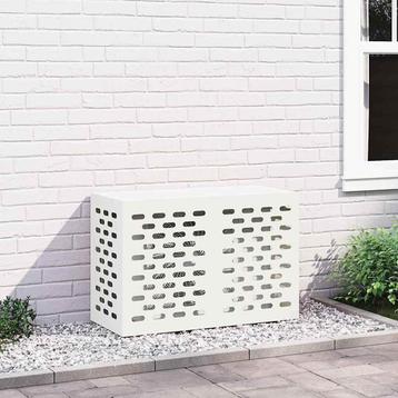 vidaXL Airconditioner hoes Wit 90 x 40 x 60 cm Staal beschikbaar voor biedingen