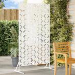 vidaXL Privacy Scherm Wit 100x50x180 cm van Staal, Verzenden, Nieuw, IJzer