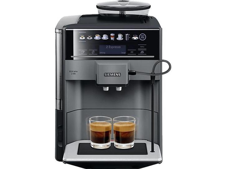 Siemens -  Eq.6 Plus S100  Zwart, Witgoed en Apparatuur, Koffiezetapparaten, 2 tot 4 kopjes, Nieuw, Espresso apparaat, Afneembaar waterreservoir