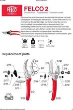 Felco 2 Snoeischaar - Rechtshandig - Max. knipdiameter 25 mm, Verzenden, Zo goed als nieuw