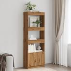 vidaXL Hoge kast 63x33x180 cm bewerkt hout artisanaal, Huis en Inrichting, Kasten | Boekenkasten, Verzenden, Nieuw, Overige houtsoorten