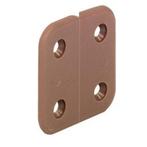 Scharnier bruin kunststof à 4 st., Caravans en Kamperen, Camper-accessoires, Ophalen of Verzenden, Nieuw