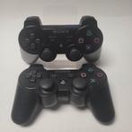 2 Zwarte Sony Dualshock 3 Controllers Playstation 3, Ophalen of Verzenden, Zo goed als nieuw