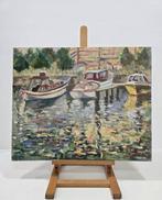 Manuel Cortada (1939) - Tarde en el Muelle, Antiek en Kunst, Kunst | Schilderijen | Klassiek